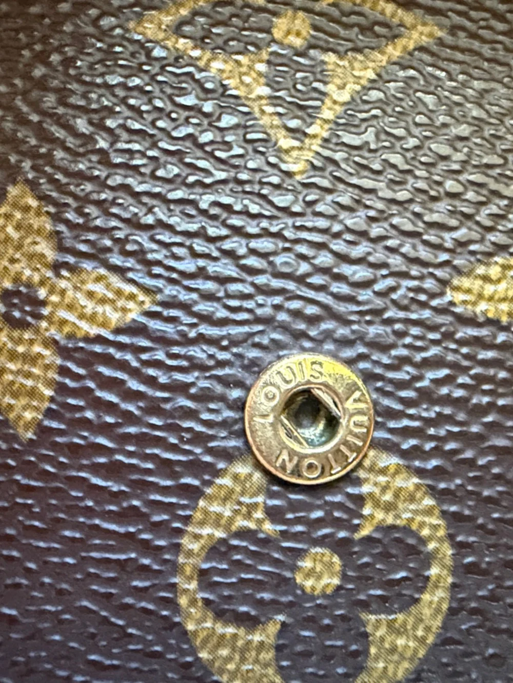 Louis Vuitton Brown Monogram Wallet with Gold Chain